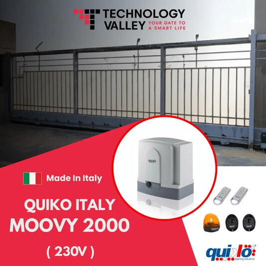 Quiko Italy Moovy 2000 Industrial Sliding Gate Opener 2000kg – Best Seller in Egypt | موتور بوابة منزلقة 2 طن في مصر Quiko Italy