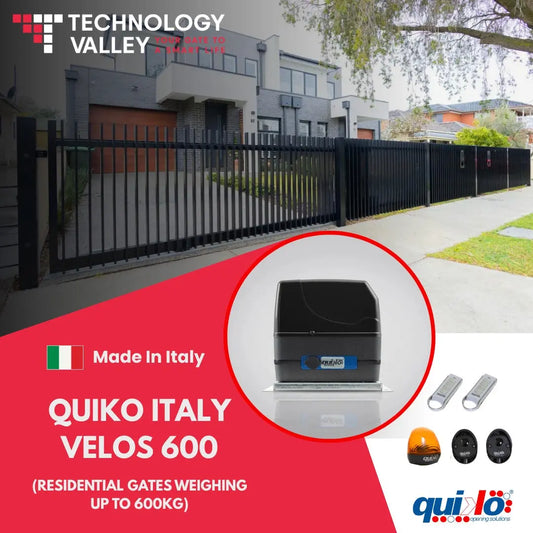Quiko Italy Velos 600kg Sliding Gate Opener – Biggest Residential Capacity, Same Price | أكبرموتور بوابة سكنية في مصر Quiko Italy