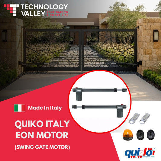 Quiko Italy EON Automatic Swing Gate Opener - 2m/700kg or 3m/400kg | Made in Italy
