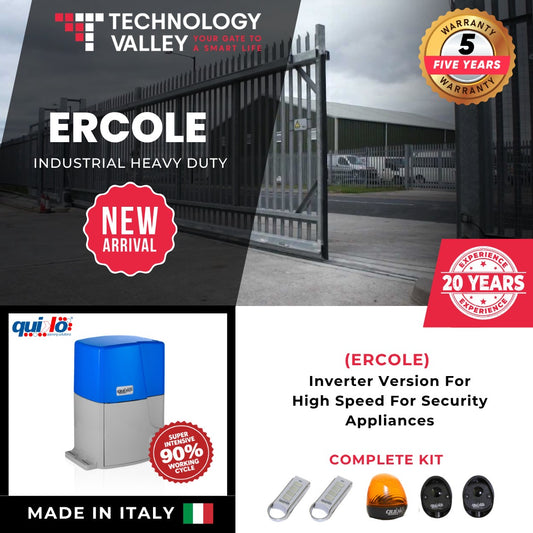 Quiko Italy Ercole 2500 Industrial Sliding Gate Opener 2500kg – Best Seller in Egypt | موتور بوابة منزلقة 2,5 طن في مصر