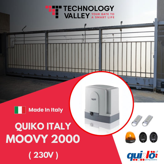 Quiko Italy Moovy 2000 Industrial Sliding Gate Opener - 2000kg| Made in Italy