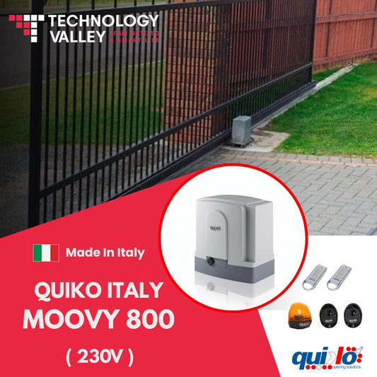 Quiko Italy Moovy 800 Heavy Duty Sliding Gate Opener - 800kg Capacity | Made in Italy