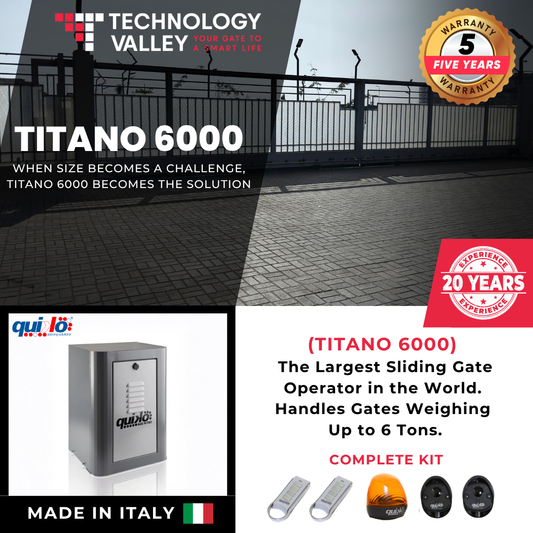 Titano 6000 Industrial Sliding Gate Opener 6000kg 400V | موتور بوابة صناعية 6 طن في مصر