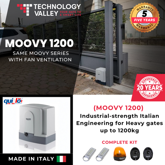 Quiko Italy Moovy 1200 Heavy Duty Sliding Gate Opener 1200kg | موتور بوابة منزلقة إيطالية في مصر